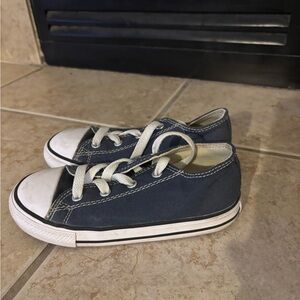 Converse Kids Dark Blue Canvas Sneakers